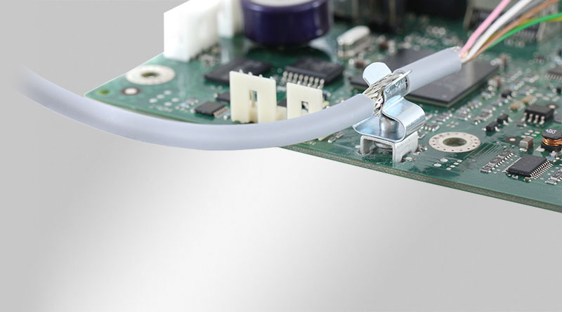 Pcb clearance cable clip